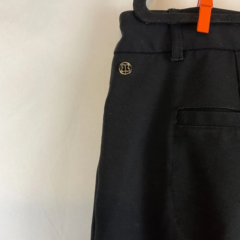 Betabrand Pants XL Black Straight Leg Cuffed